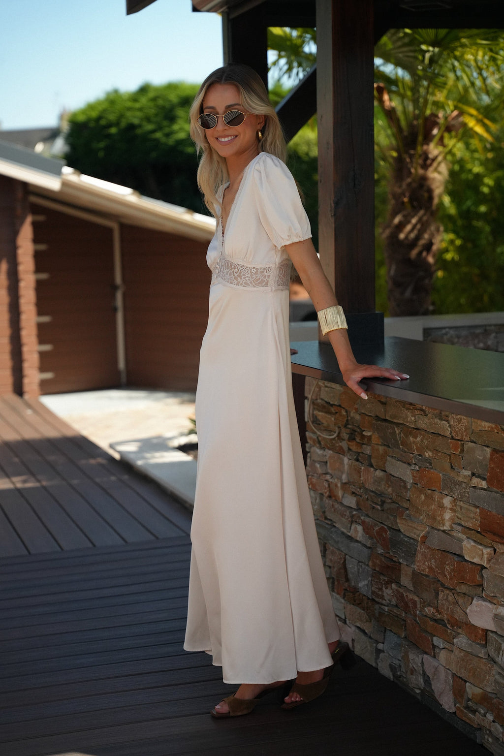 Robe Longue Gulia - Crème