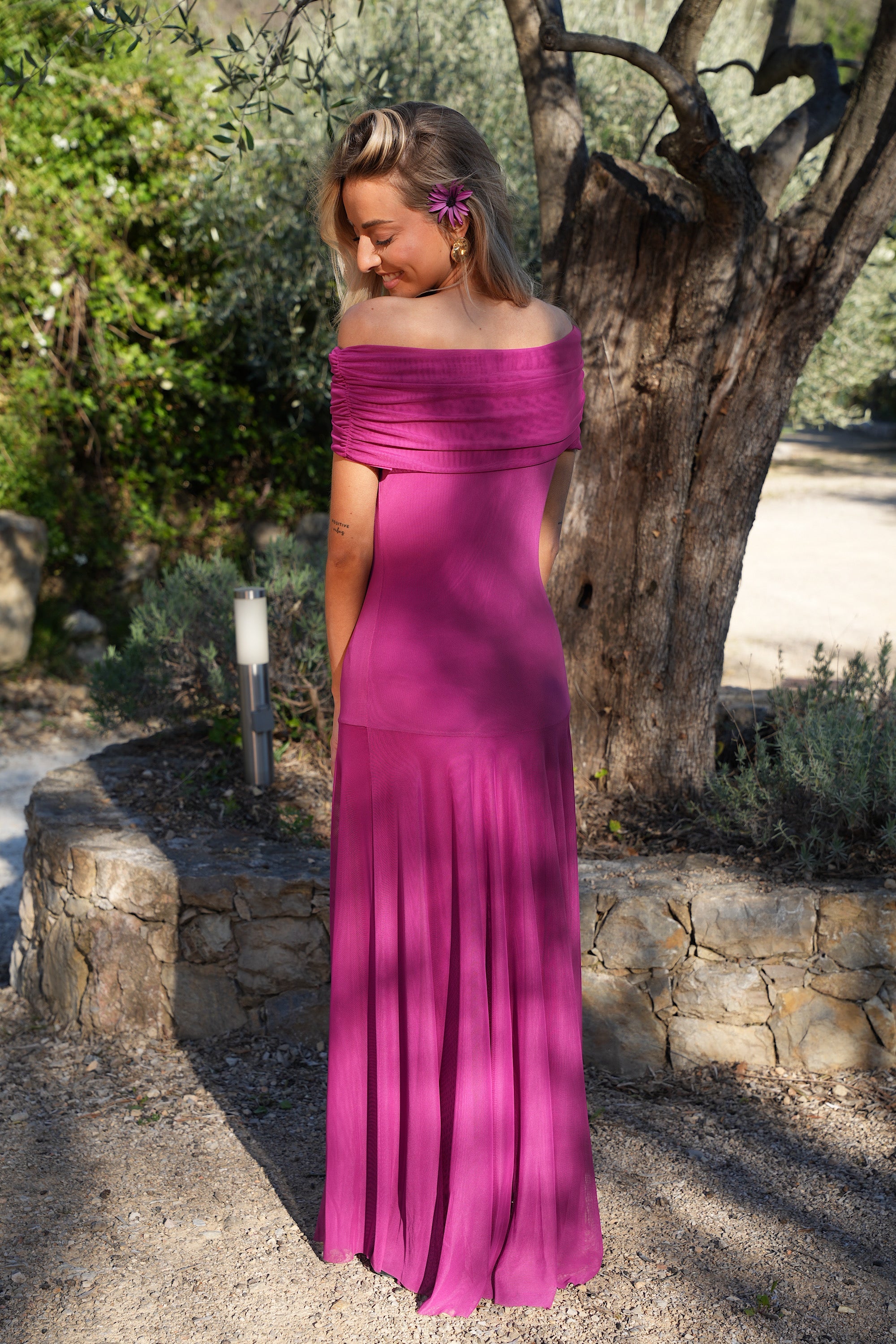 Robe Longue Jolly - Framboise
