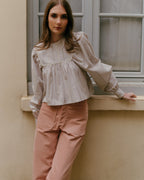 Pantaloni Riley Rosa Pastello