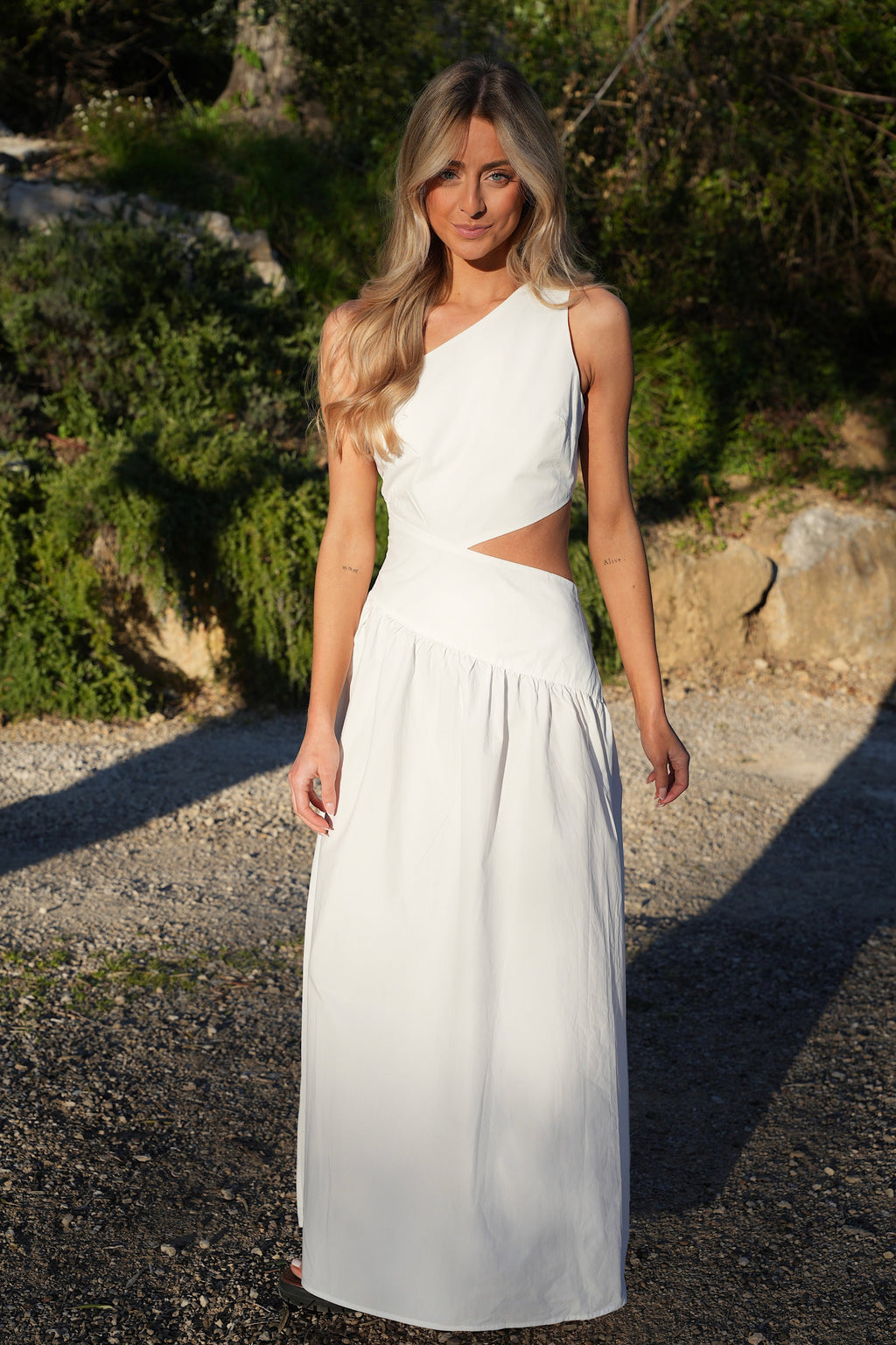 Robe Longue Émeline - Blanche