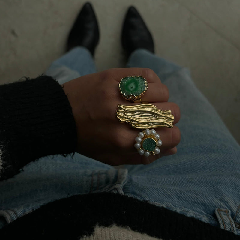 Lulú Green Ring