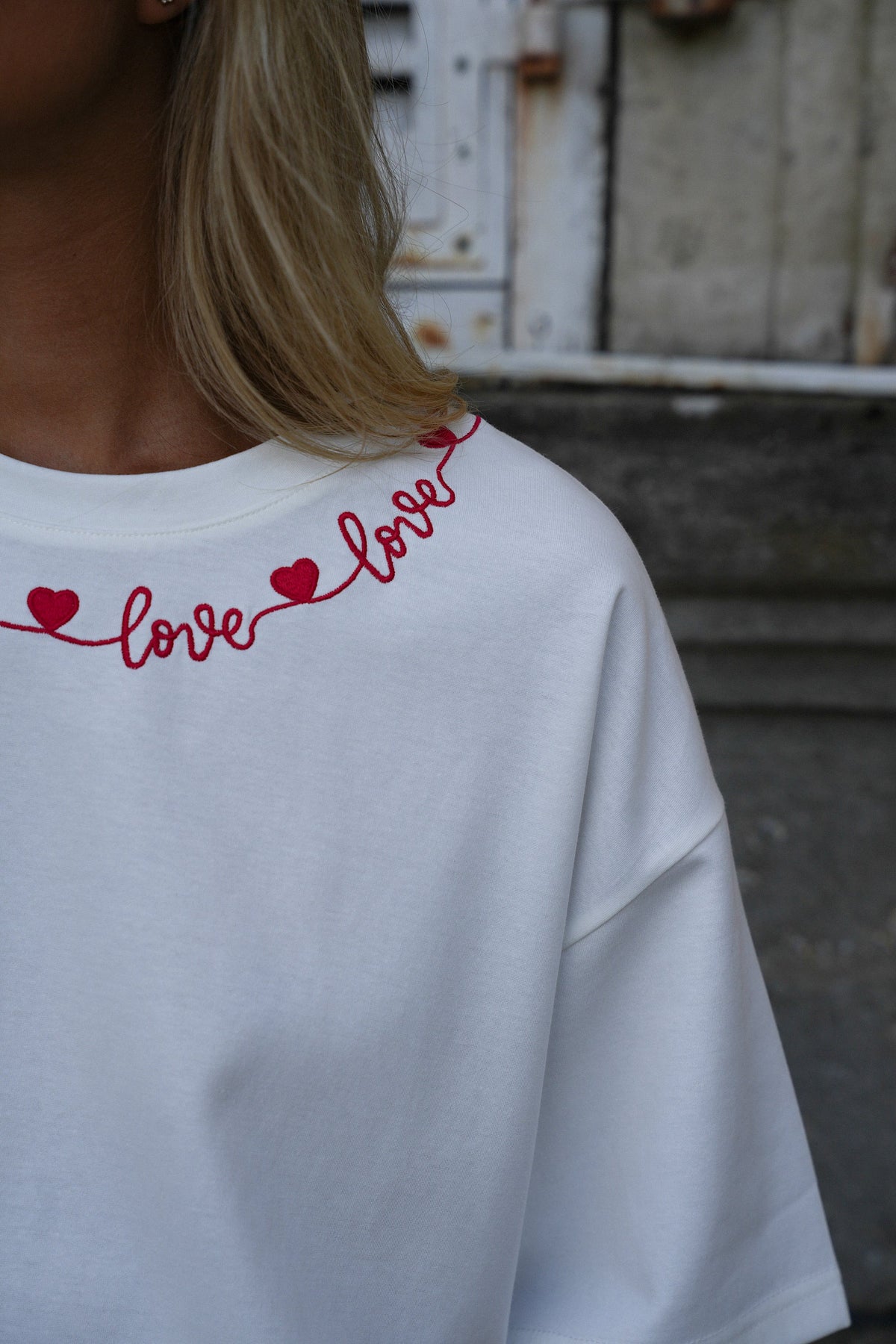 Lizo Embroidered T-Shirt - White