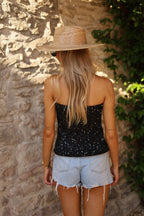 Aby Black - Top de lentejuelas