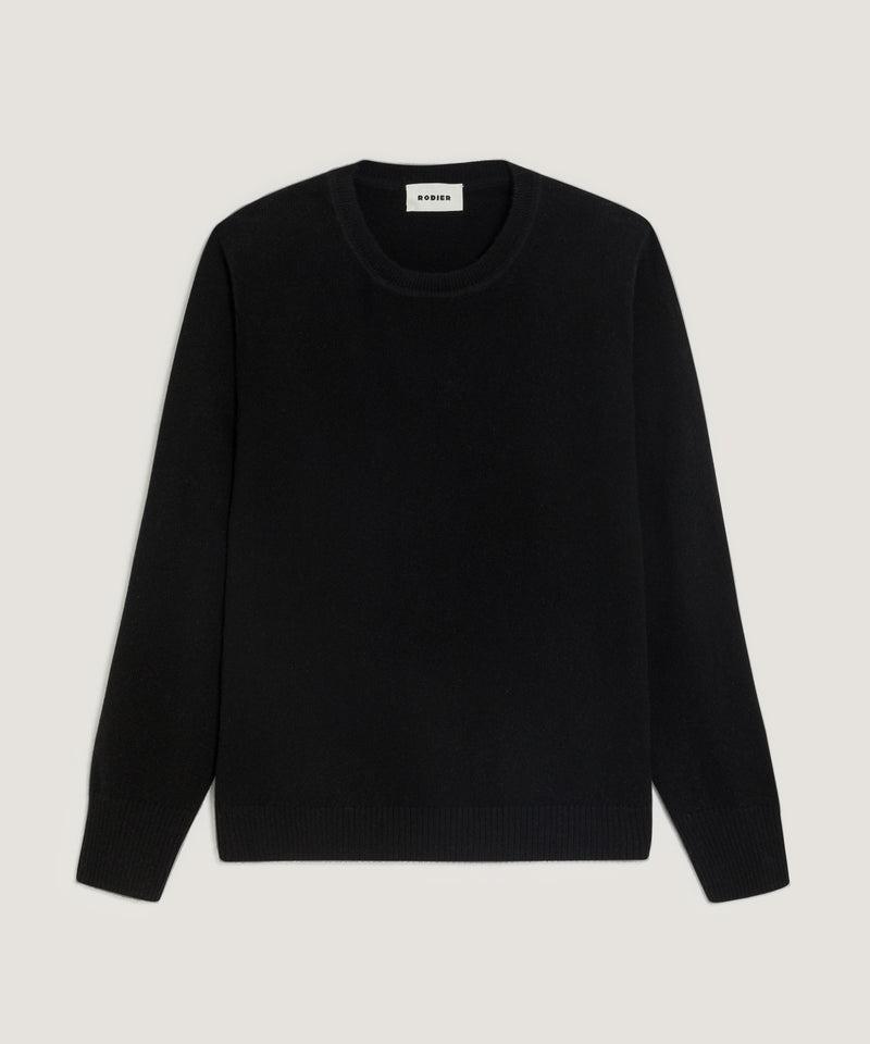 Pull Col Rond - Noir - Femme