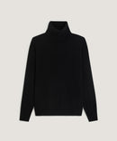 Pull Col Roule - Noir - Femme