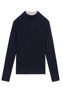 Jersey Doble Cara - Azul Medianoche - Mujer