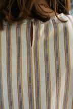 Camel/Lilac Striped Martin Top