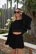 Blusa holgada Alisa - Negra