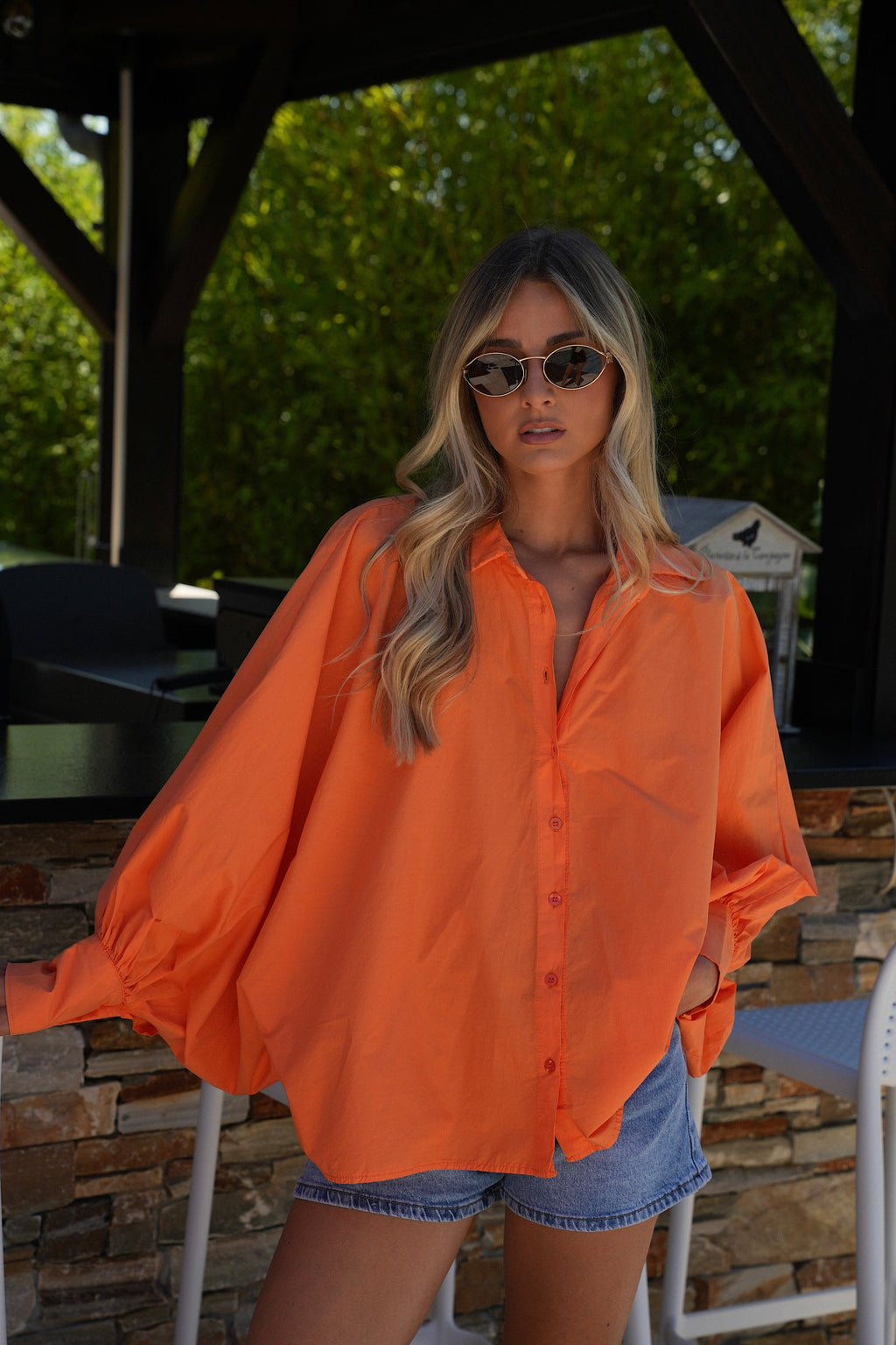 Chemise Ample Lycia - Orange