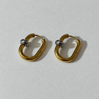 Boucles D'Oreilles Solara - Anneau Doré Ou Argent
