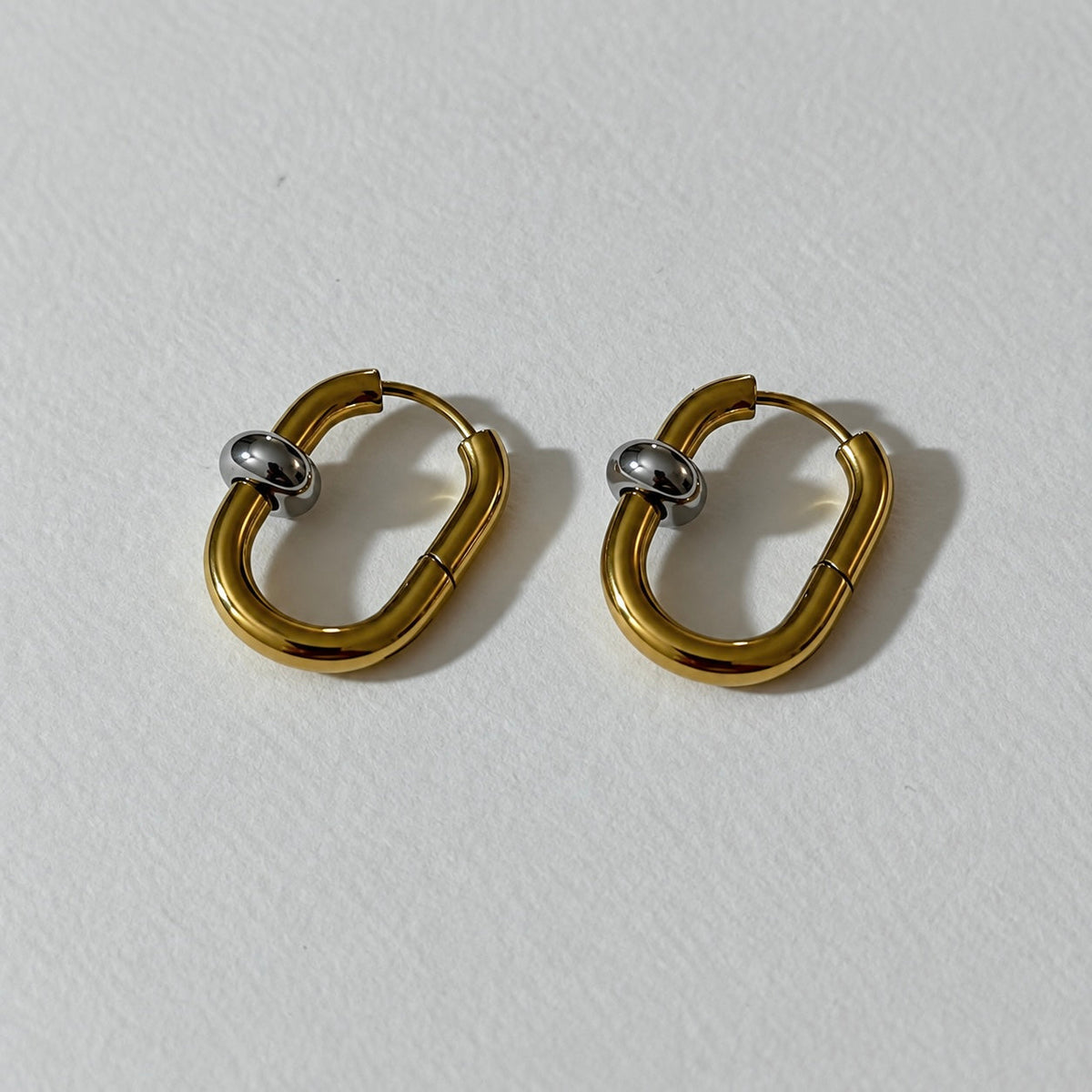 Boucles D'Oreilles Solara - Anneau Doré Ou Argent