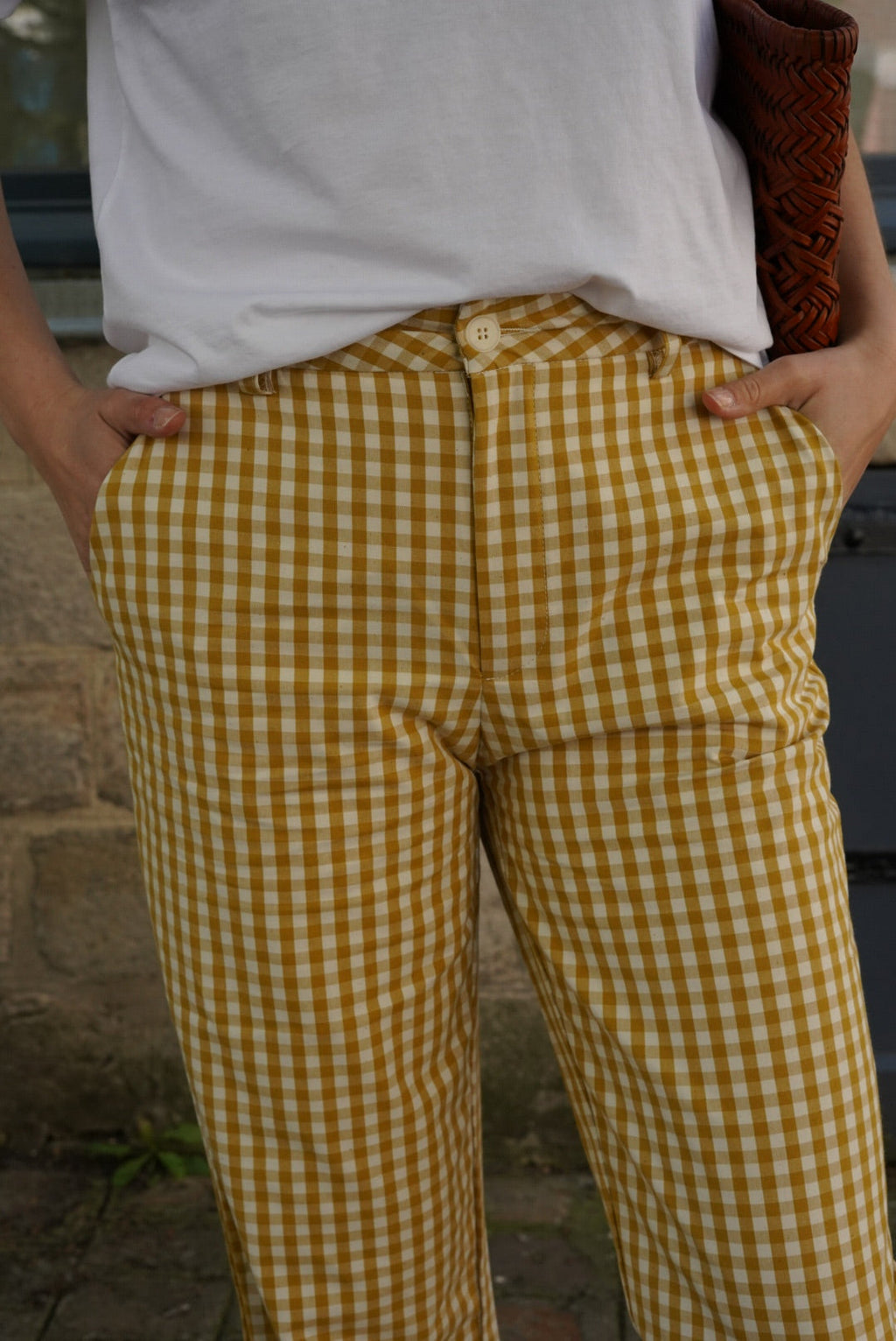 Emile Yellow Vichy Pants