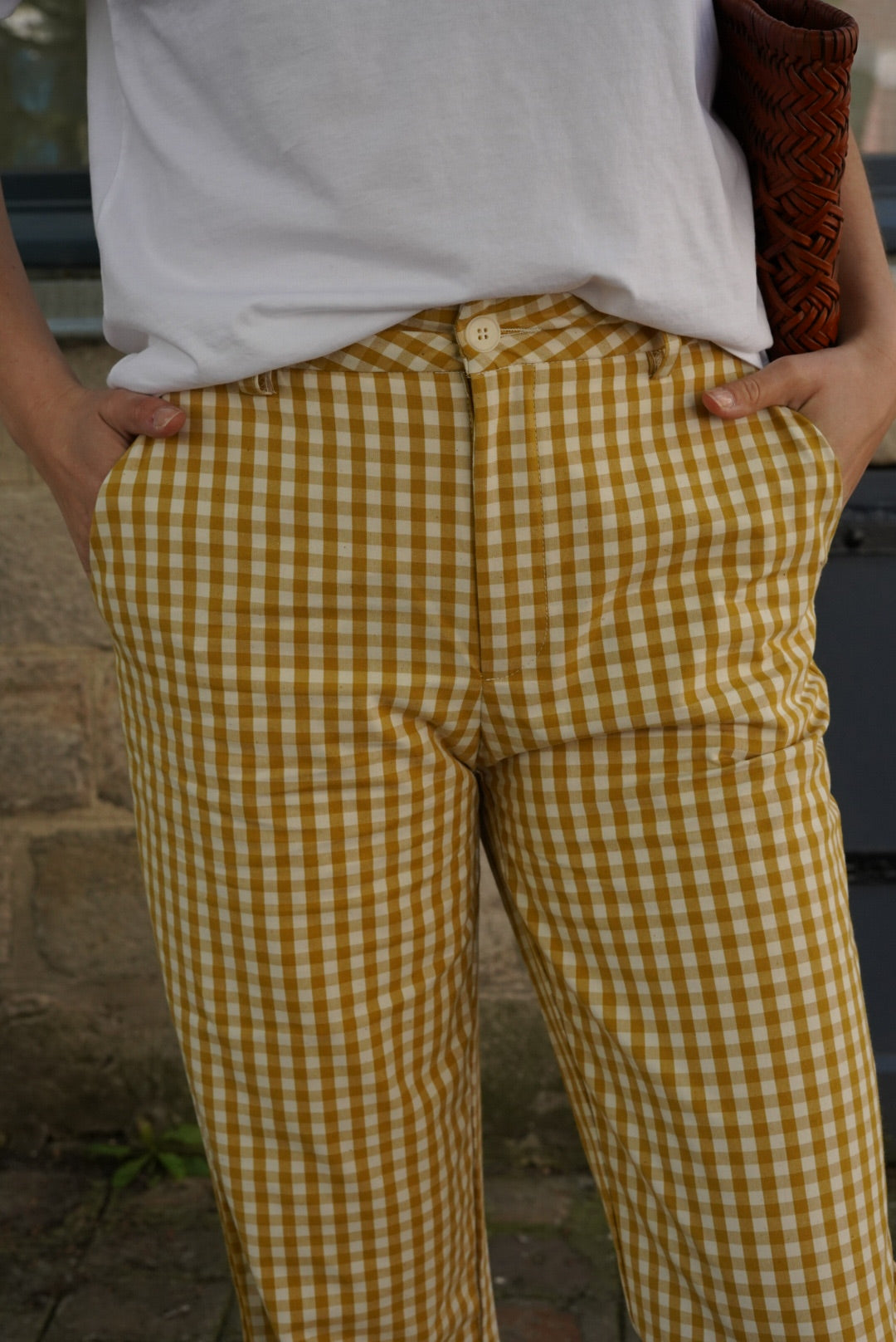 Emile Yellow Vichy Pants
