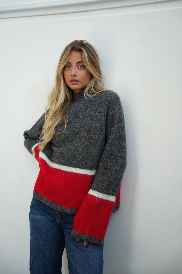Tommy Loose-Fit Jumper - Tricolour