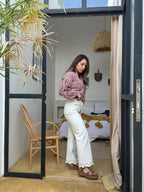 Jean cropped broderies Lola