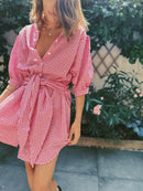 The Giulia Dress - Pink Gingham