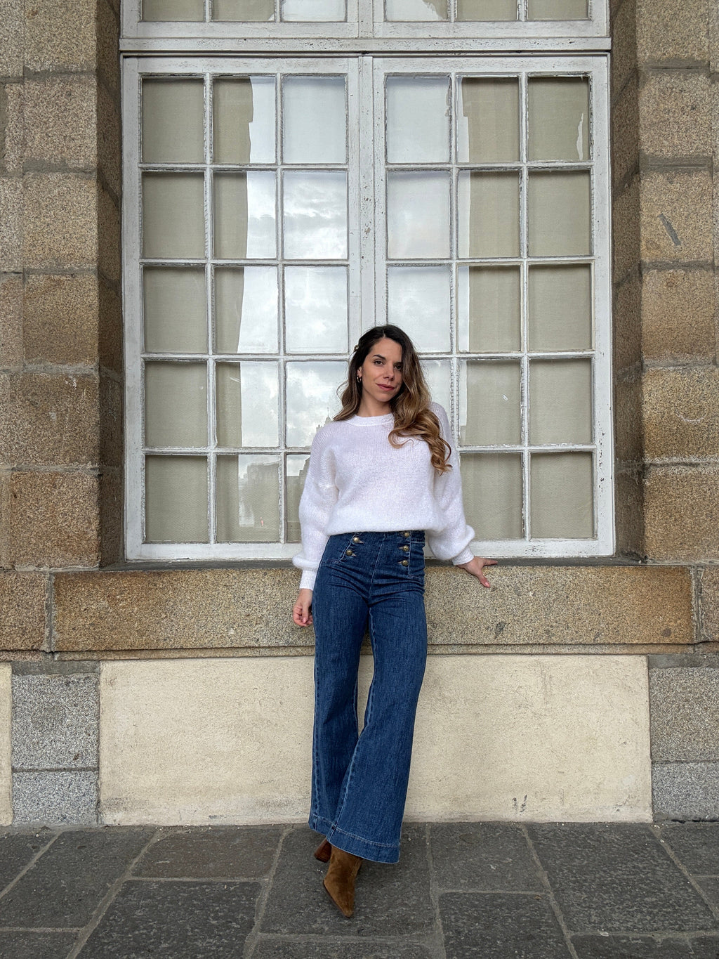 Vaqueros Victorine denim oscuro