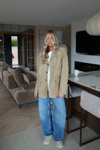 Blazer Suédé Trecy - Beige