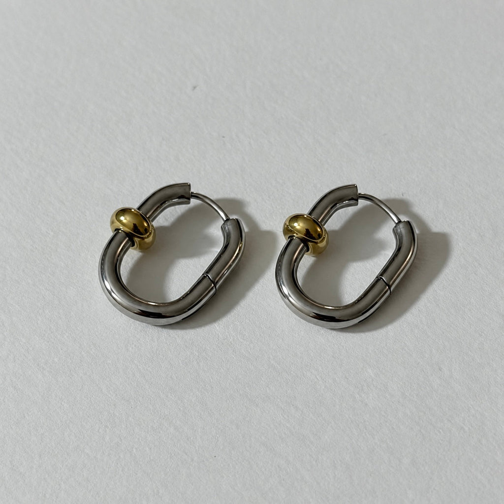 Boucles D'Oreilles Solara - Anneau Doré Ou Argent