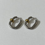 Boucles D'Oreilles Solara - Anneau Doré Ou Argent