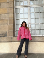 Veste polaire rayée Carmen