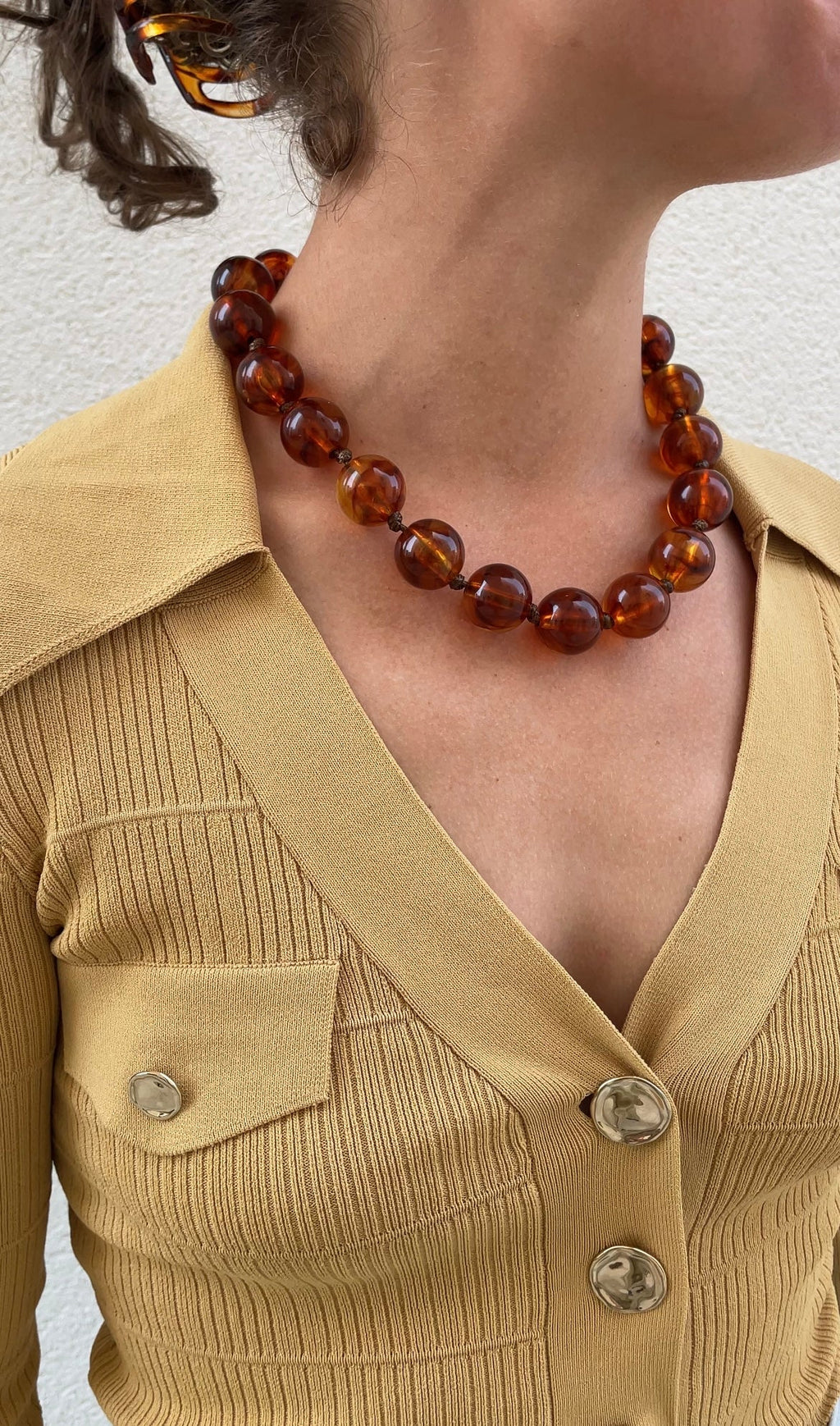 Terracotta Pearl necklace