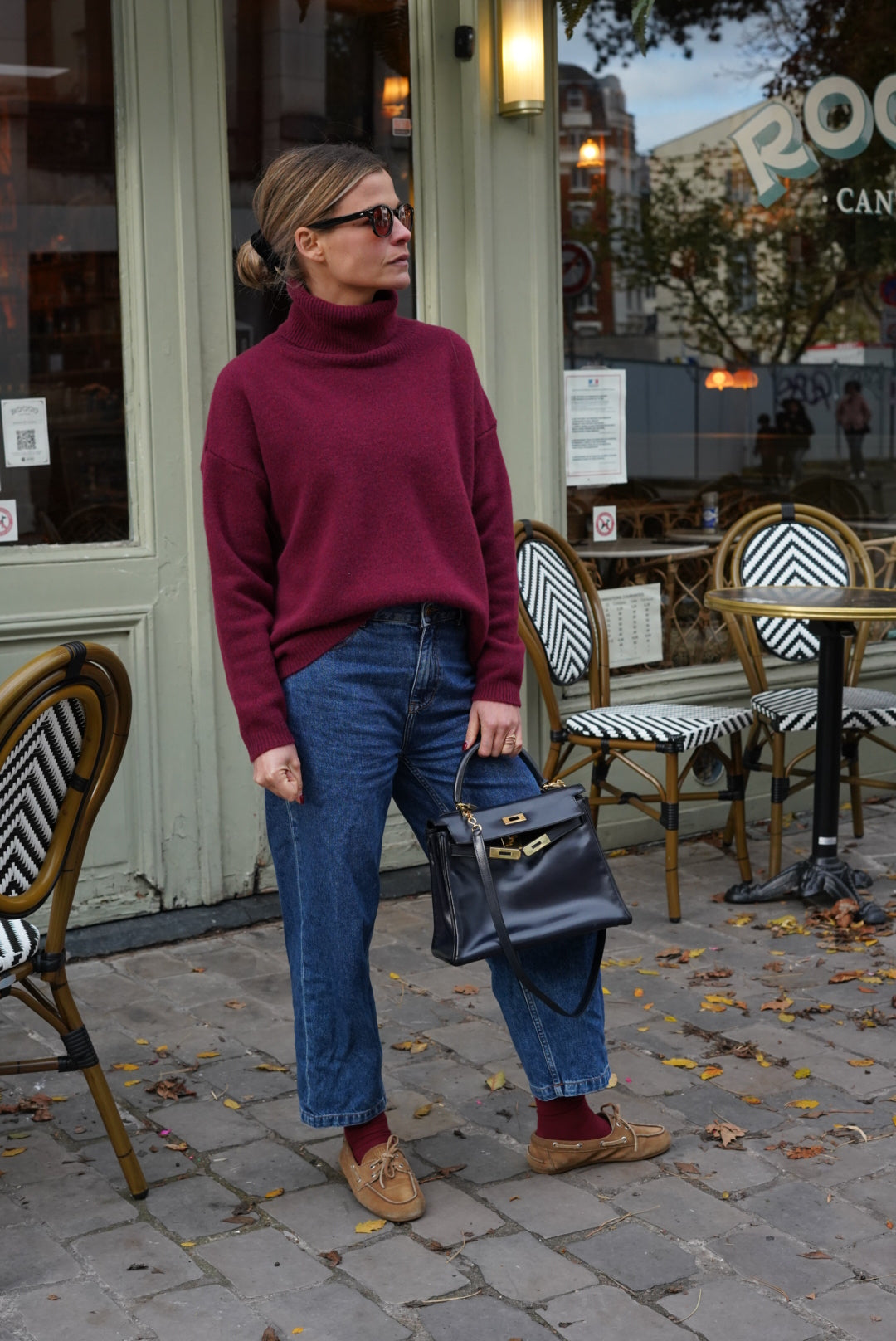 Timothée Turtleneck Sweater Burgundy