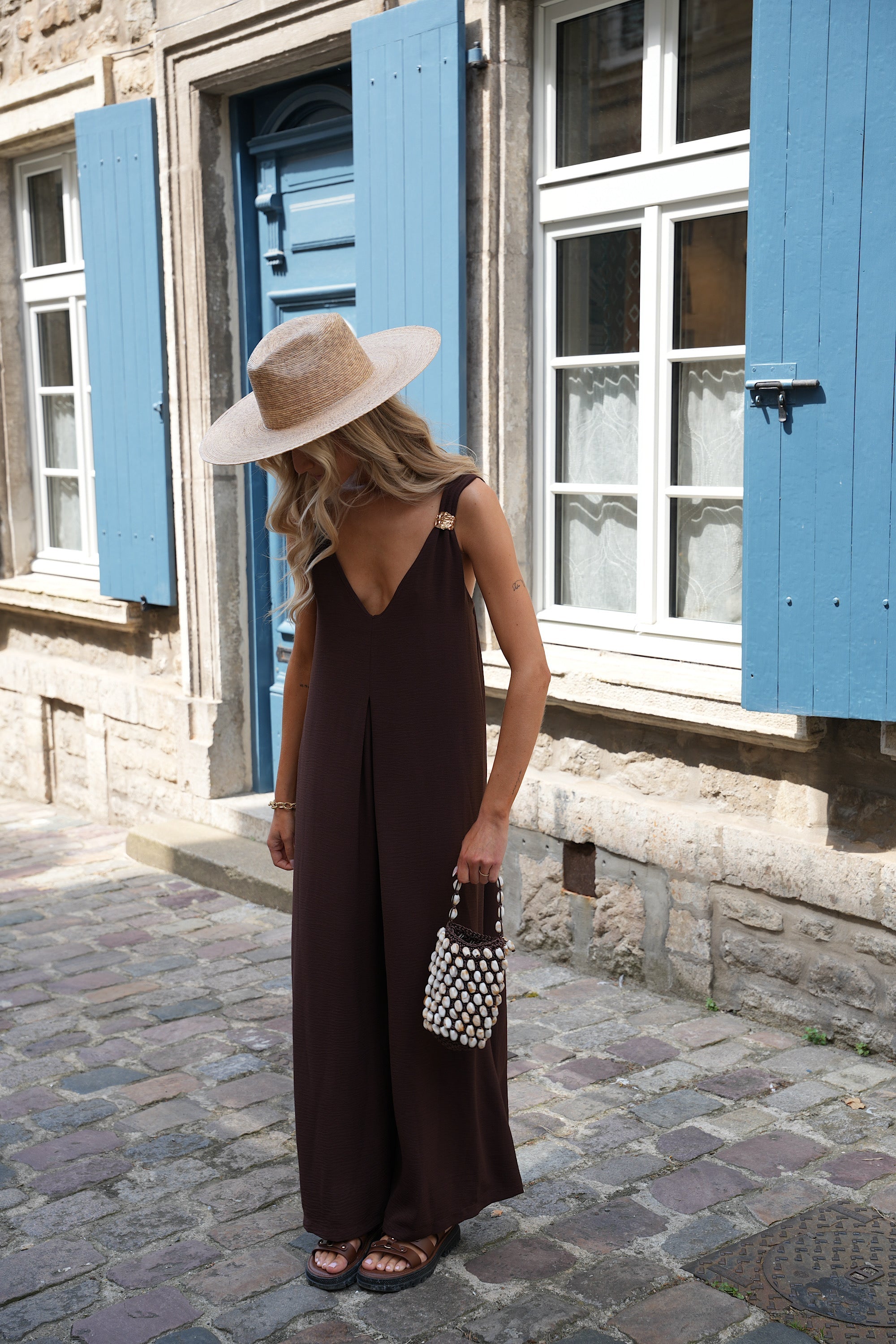 Combinaison Pantalon Karen - Chocolat