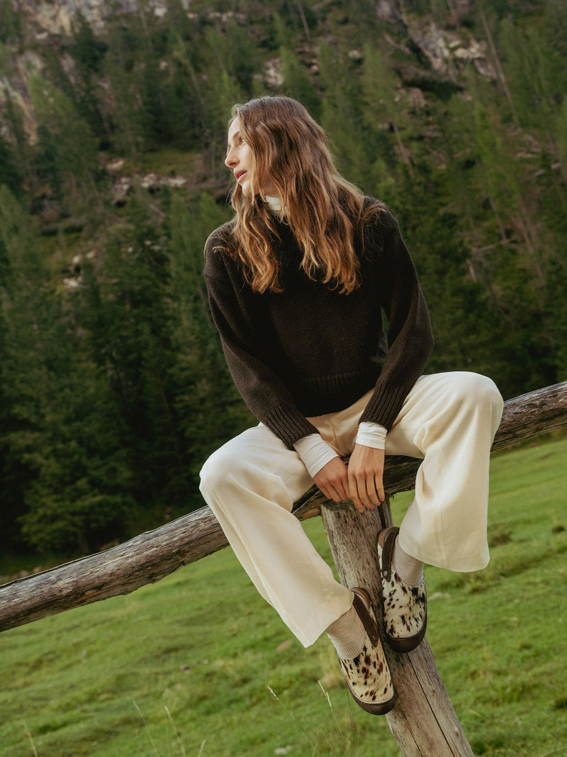 Zuecos Piel Galbano Vaca