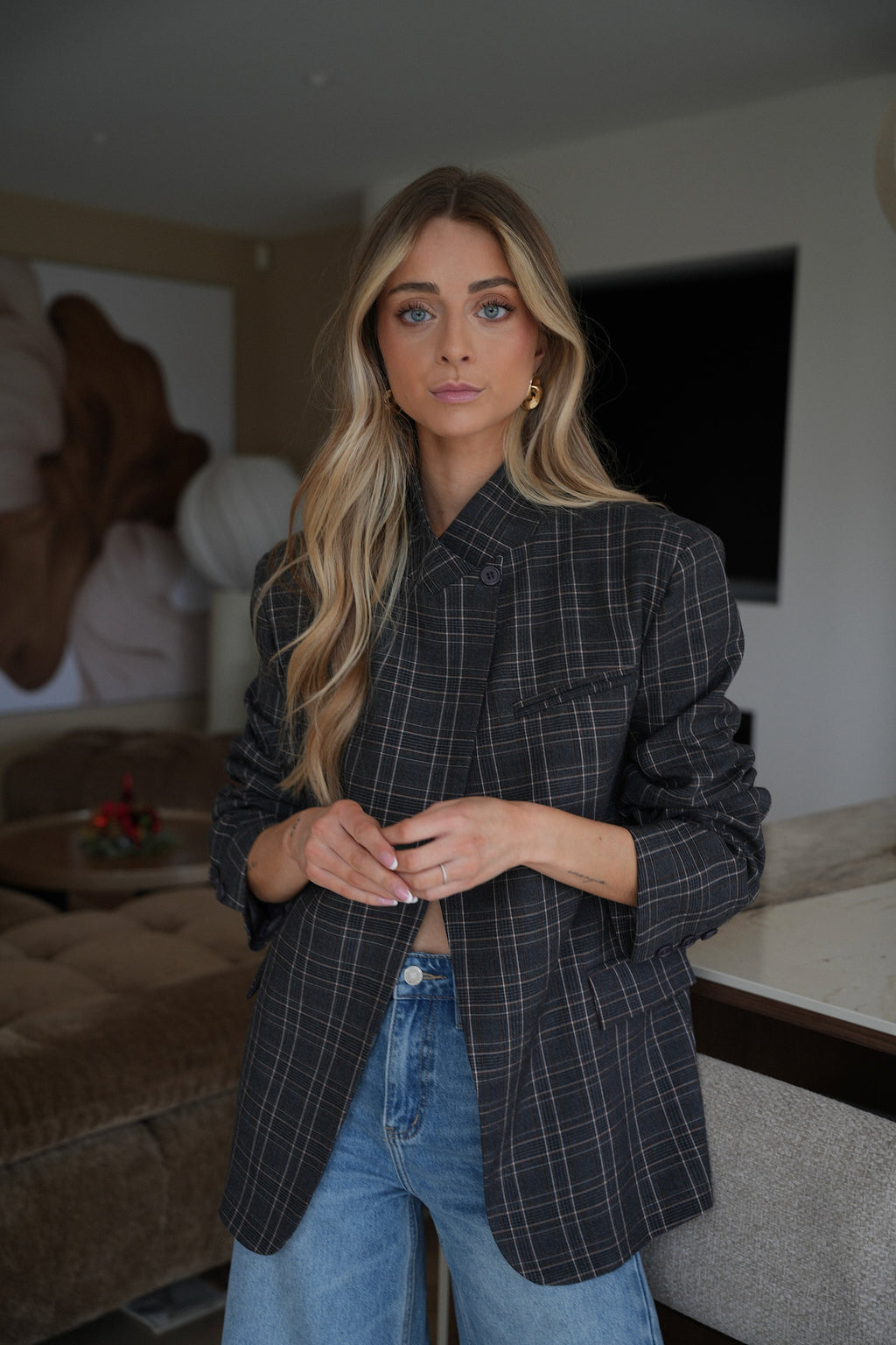Loane Gray - Asymmetrical Blazer