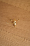 Zia Steel Brooch - Gold-plated