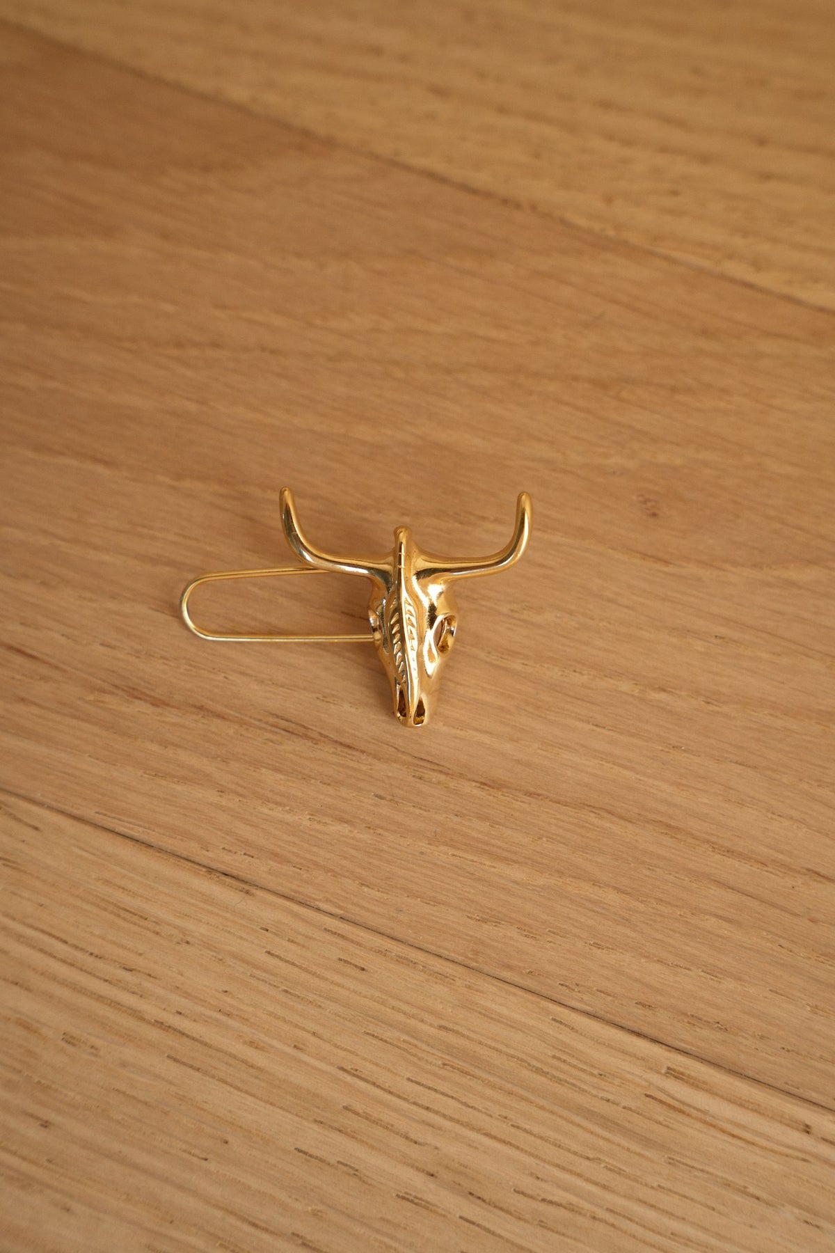 Zia Steel Brooch - Gold-plated
