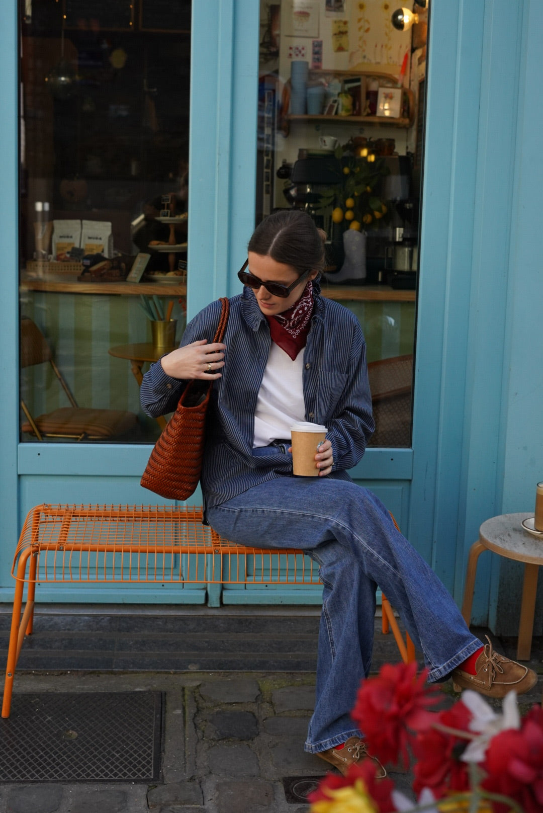 Lou Navy Stripe Overshirt