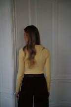 Pull Fin Marissa - Jaune