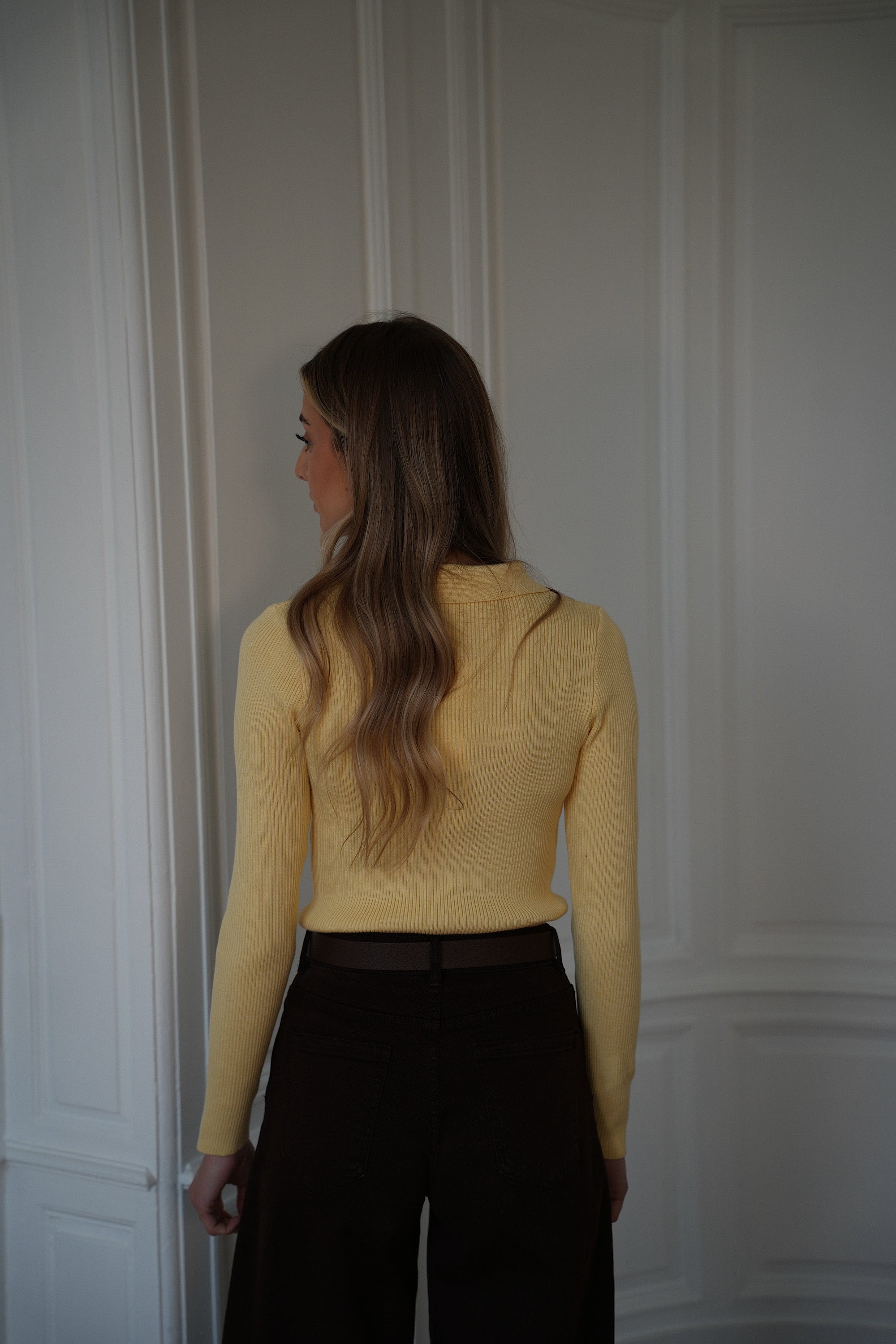 Pull Fin Marissa - Jaune
