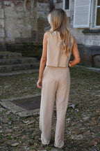 Pantalon Droit Loraine - Taupe