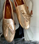 Mocasines Borlas Oro - Lachoix