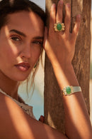 Anillo Alvida Nenúfar Verde