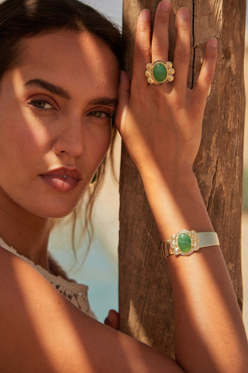 Anillo Alvida Nenúfar Verde