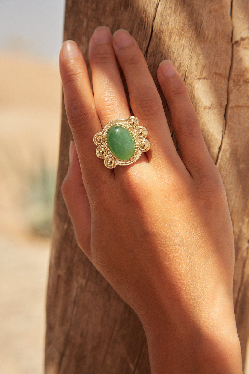 Anillo Alvida Nenúfar Verde