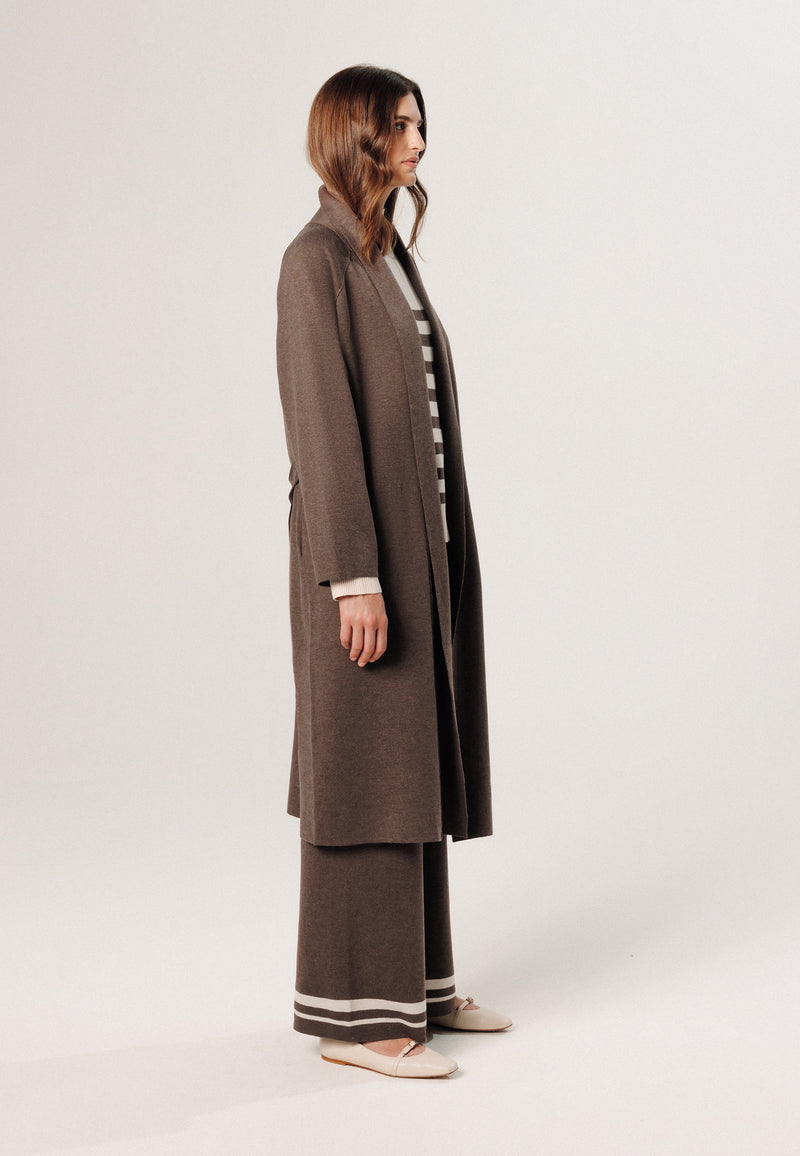 Abrigo largo - Marrón Habana - Mujer