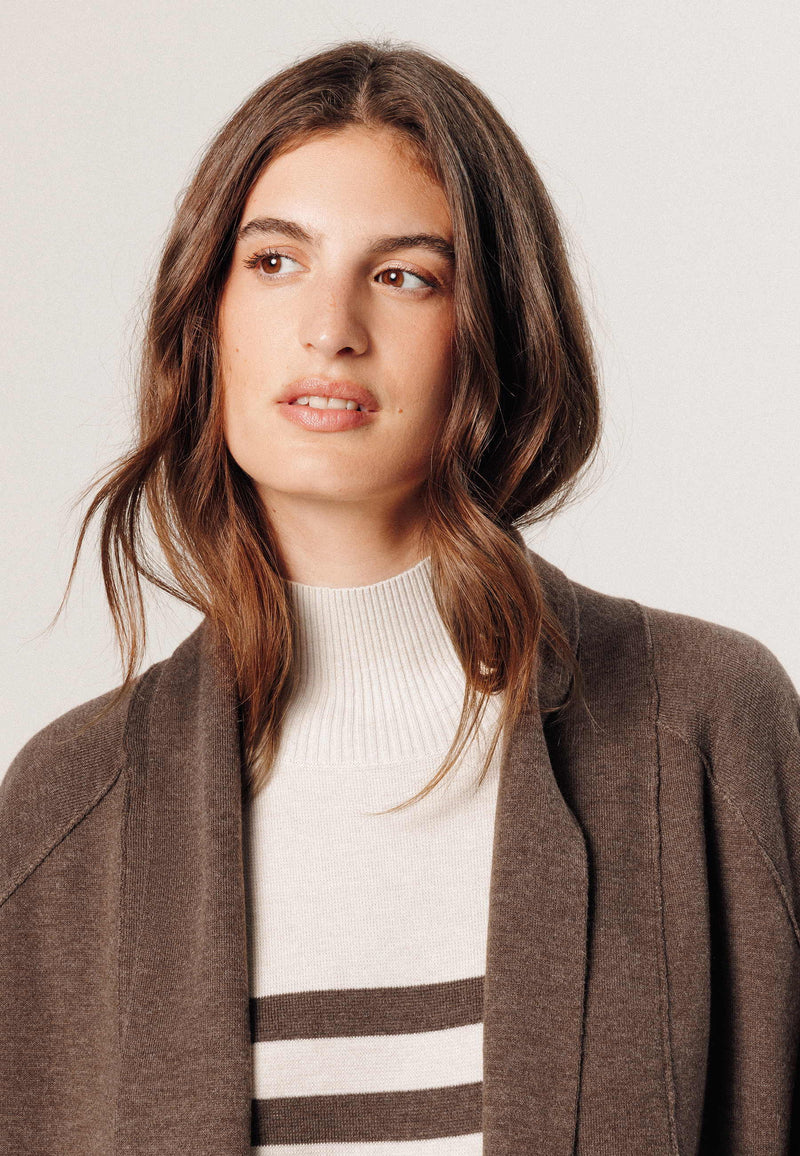 Abrigo largo - Marrón Habana - Mujer