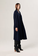 Abrigo Largo - Azul Medianoche - Mujer