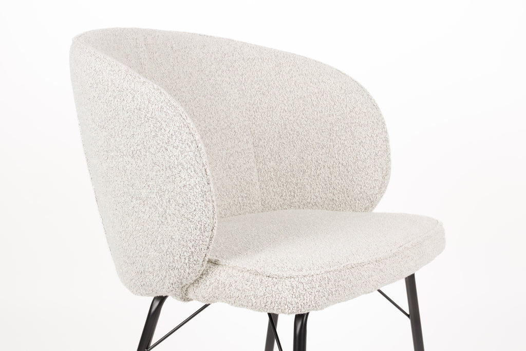 Joa - Dining Chair - Polyester - Beige