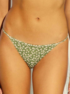 Tanga Muy Escotado Swim Blooming Green