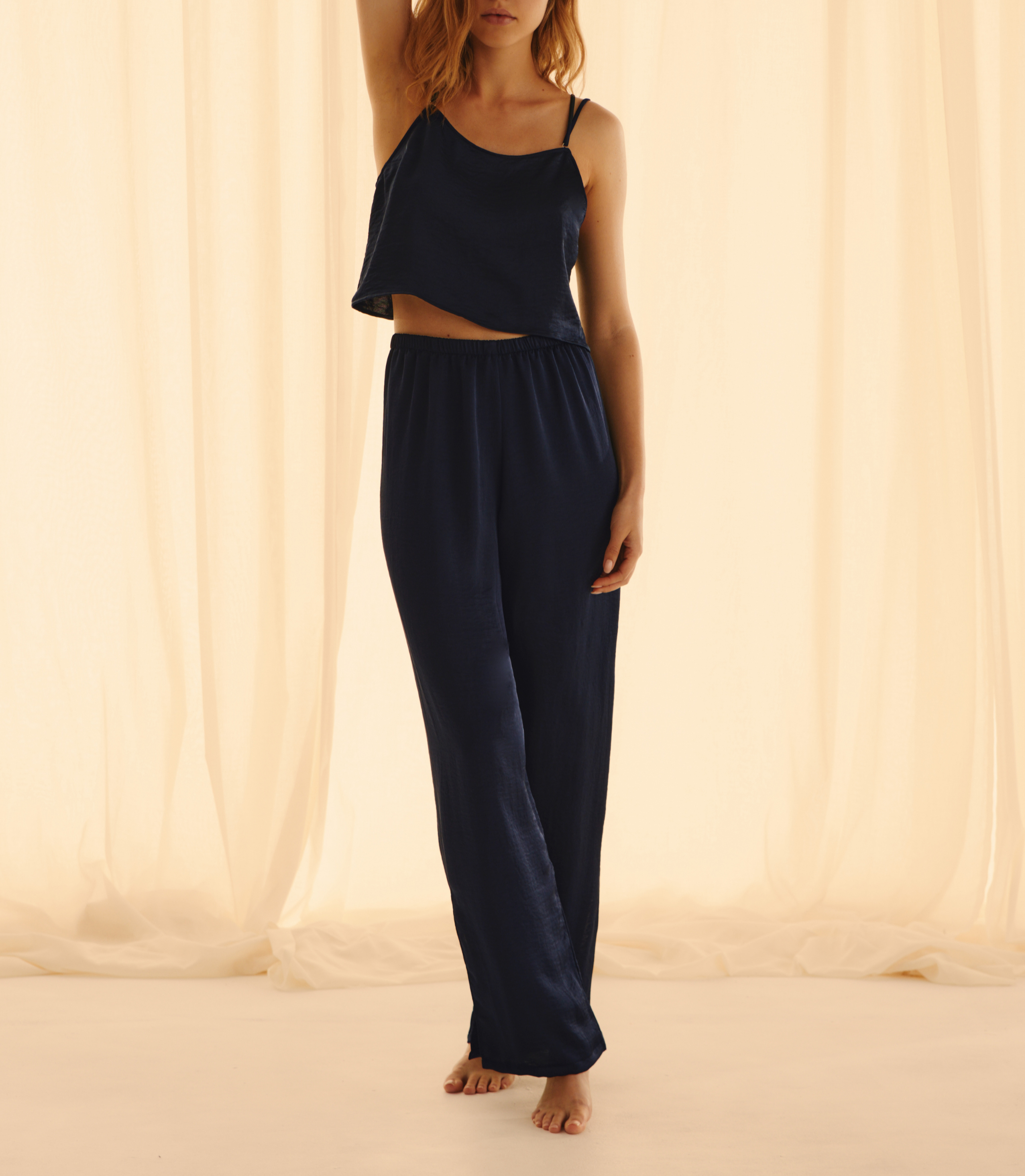 Top Silky Navy Léger