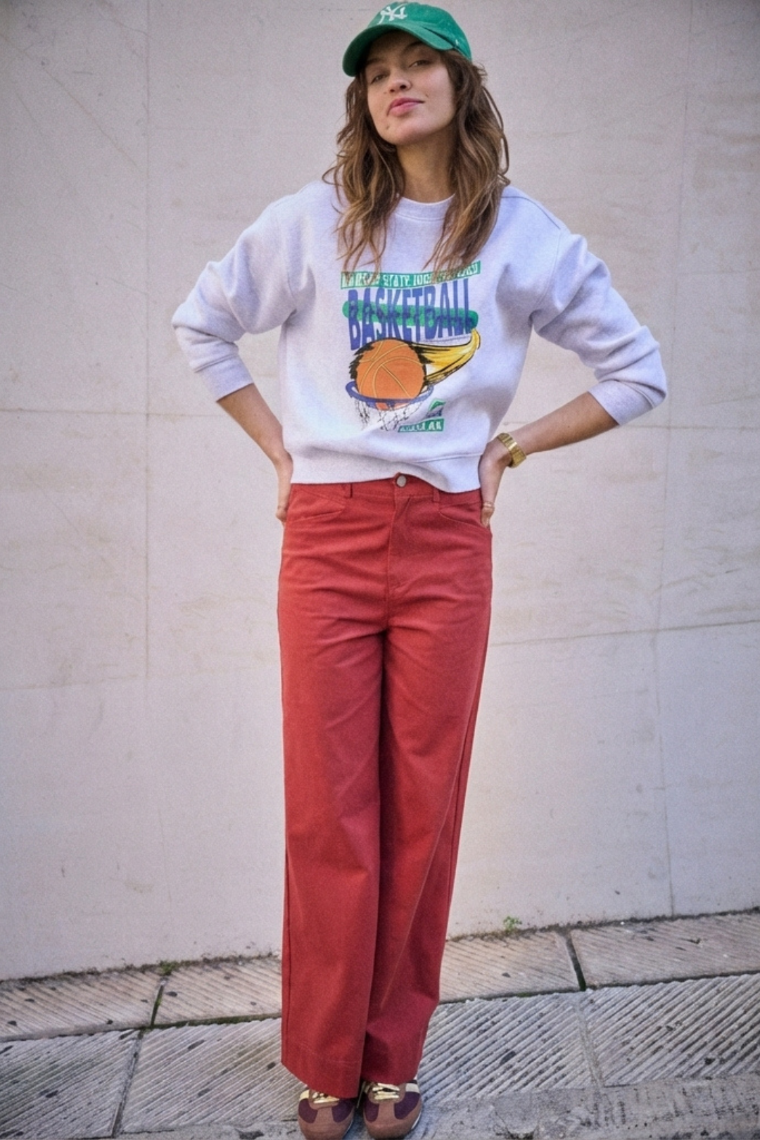 Pantalon Palmire - Rouge Carmin