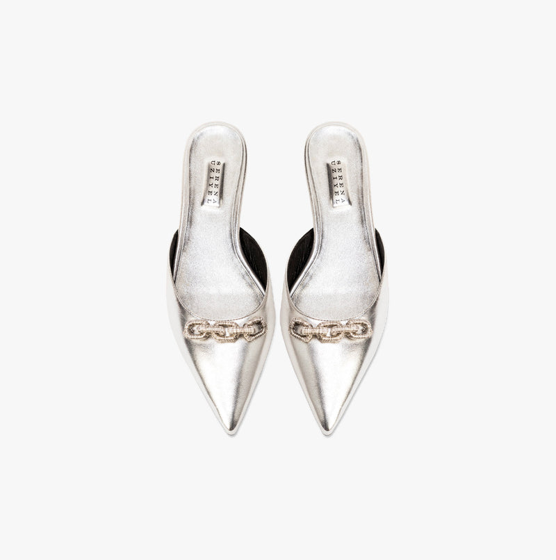 Catena Notte Silver Flat Sliperette