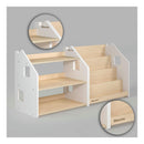 Bibliothèque & Étagère À Jouets Duo – Blanc & Gris