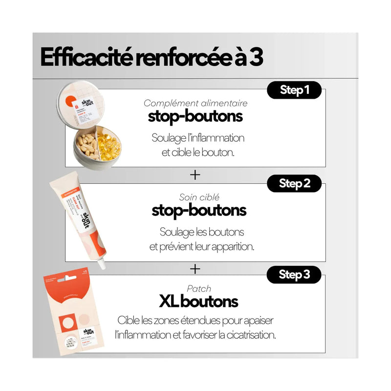 Clear Out - Patchs Xl Boutons Hydrocolloïde